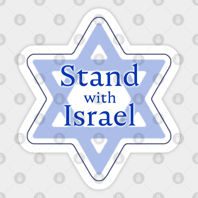 Stand with Israel Sticker by designs-by-ann